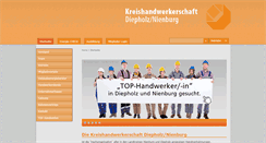 Desktop Screenshot of handwerk-diepholz-nienburg.de